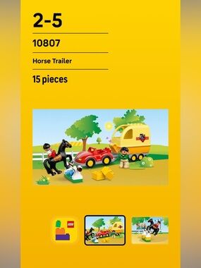 Lego Duplo Horse Trailer 10807